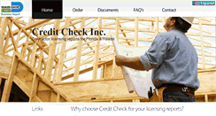 Desktop Screenshot of creditcheckinc.com